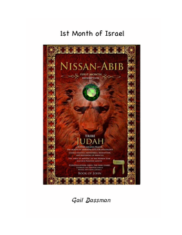 1St Month of Israel, Nissan (Judah) Page 2