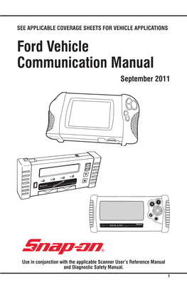 Ford Vehicle Communication Manual September 2011