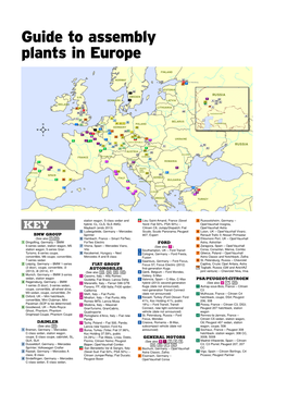 Guide to Assembly Plants in Europe