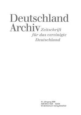 Deutschland Archivzeitschrift