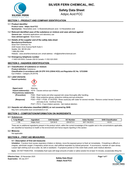 Download Adipic Acid SDS 2020