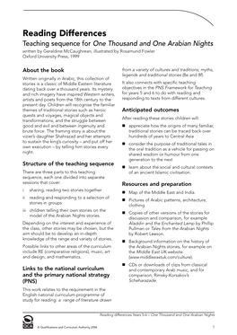 Reading Differences Teaching Sequences