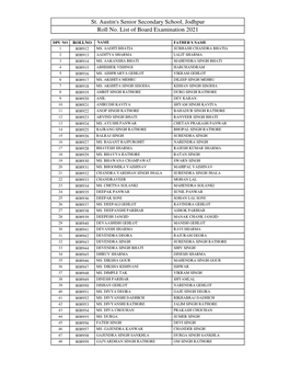 Signature Sheet of Class X (2020-2021)