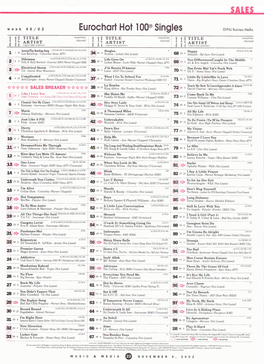 Eurochart Hot 100® Singles ©VNU Business Media