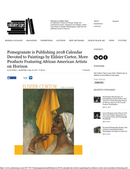 Pomegranate Is Publishing 2018 Calendar Devoted to Paintings By