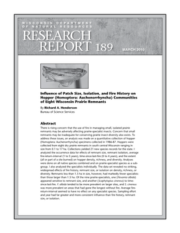 Research Report 189 March 2010