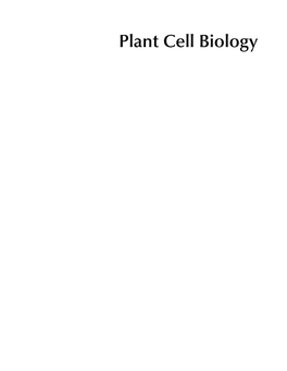 Plant Cell Biology