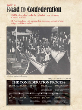 The Confederation Process, 1946-1949 the CONFEDERATION PROCESS Sept