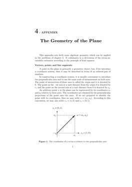 The Geometry of the Plane