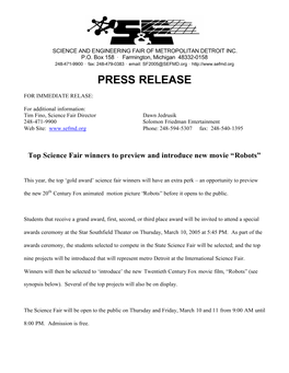 Press Release