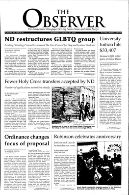 ND Restructures .GLBTQ Group University