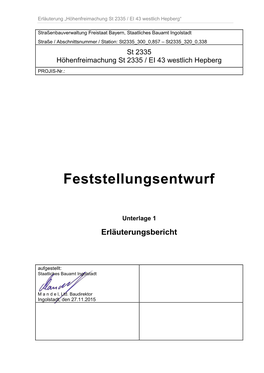 Erläuterungsbericht