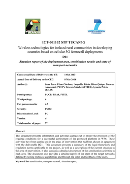 Ict-601102 Stp Tucan3g