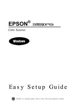 Easy Setup Guide