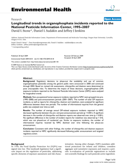 Environmental Health Biomed Central