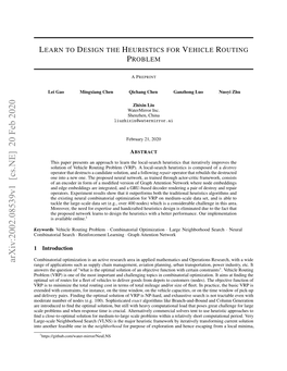 Learn to Design the Heuristics for Vehicle Routing Problem