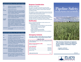PMC Rainbow and Rainbow II Pipeline Systems