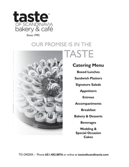 Download Catering Brochure