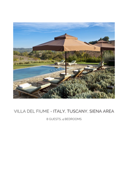 Villa Del Fiume - Italy, Tuscany, Siena Area