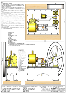 With Slide Valve 1 Cylinder Horizontal Steam Engine