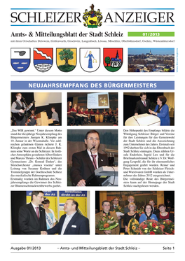 Amtsblatt Nr. 01 / 2013