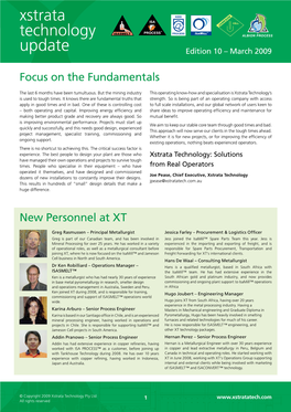 Xstrata Technology Newsletter