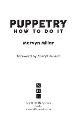 Puppetry 347 Exploring Puppetry 367 Endnotes 373 Bibliography 375 Index of Games 379 1