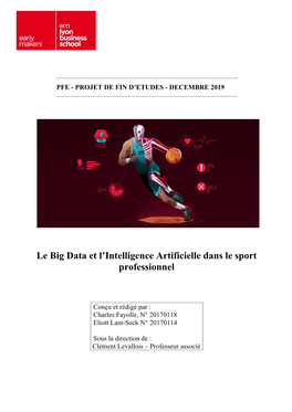 Le Big Data Et L'intelligence Artificielle Dans Le Sport Professionnel