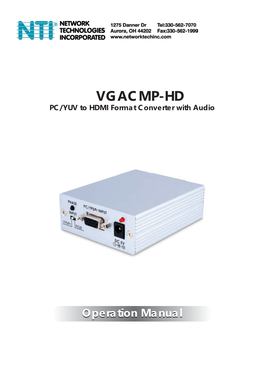 VGA Component Video Audio HDMI Converter Ypbpr Digital Adapter