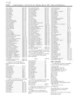 Federal Register / Vol. 60, No. 88 / Monday, May 8, 1995 / Rules and Regulations