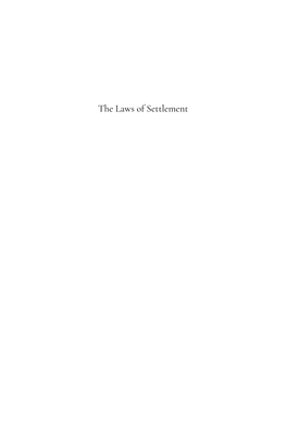 The Laws of Settlement