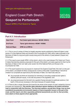 England Coast Path Gosport to Portsmouth Report GPM 4