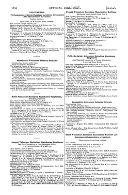 OFFICIAL DIRECTORY. [SLATER's VOLUNTEERS