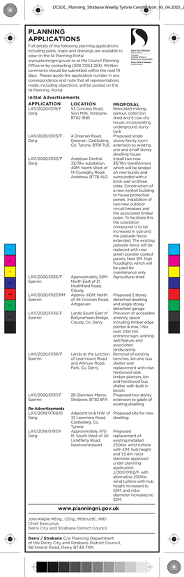 Planning Applications