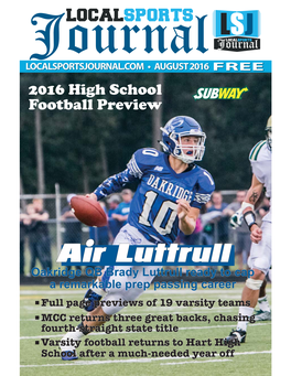 2016 High School Football Preview Section
