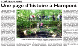 CHÂTEAU-SALINS Une Page D'histoire À Hampont