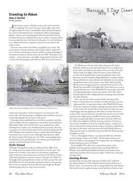 Eventing in Aiken How It Started by Pam Gleason