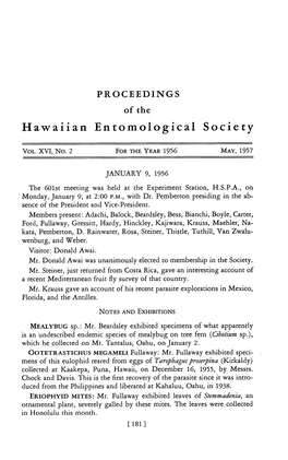 Hawaiian Entomological Society