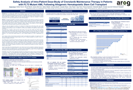 Oran B, Ciurea S, Marin D, Et Al. Safety Analysis of Intra-Patient Dose