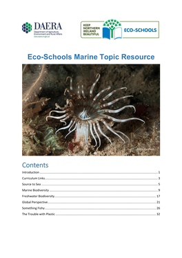 Eco-Schools Marine Topic Resource Contents