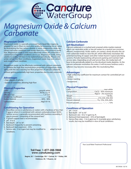 Magnesium Oxide & Calcium Carbonate