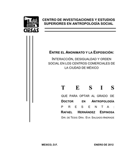 Centro De Investigaciones Y Estudios Superiores En Antropología Social