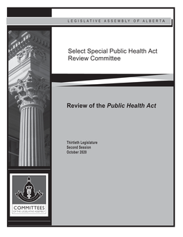 Select Special Public Health Act Review Committee