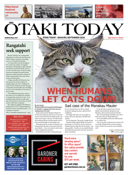 Otaki.Net.Nz CONTRIBUTORS: Pera Barrett (Good Thinking) • Fraser Carson (Media & • PLUNKET 0800 933 922