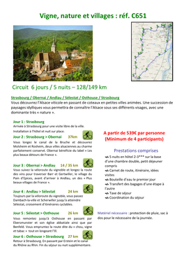Vigne, Nature Et Villages : Réf. C651
