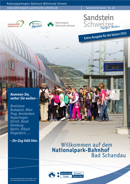 Willkommen Auf Dem Nationalpark-Bahnhof Bad Schandau