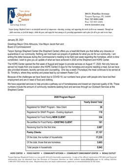 Tarpon Springs Shepherd Center Is an Interfaith Outreach of Compassion-- Educating, Assisting, and Supporting the Needs of All in Our Community