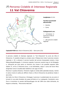 Percorso Ciclabile Di Interesse Regionale 11 Val Chiavenna