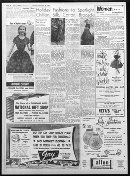 Iday Ffon. Fashions to Spotlight Si K. Cotton, Brocade