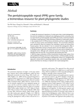 Gene Family, a Tremendous Resource for Plant Phylogenetic Studies